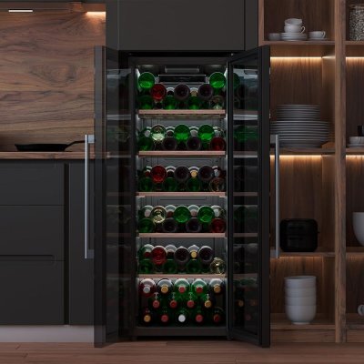 Cecotec Vinlagringsskåp GrandSommelier 98000 98 flaskor svart, kompressor, touch, LED rostfritt stål