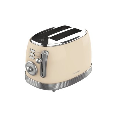Cecotec Brödrost Toast&Taste 1000 Retro Double Gul 825-980 W 300 980 beige rostfritt stål