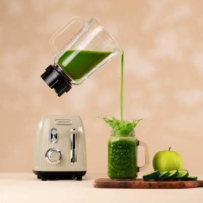 Cecotec Glasmixer Power svart Titanium RetroGreen Grön
