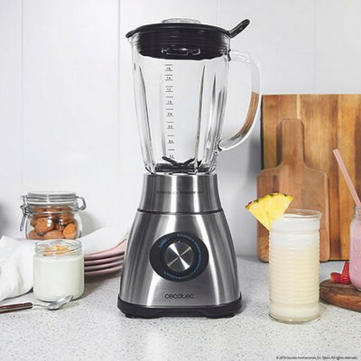 Glasmixer Cecotec Power svart Titanium 1800 2, 1 L 1800W Rostfritt Stål Svart
