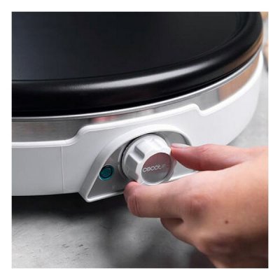 Cecotec Pannkaksmaskin Fun Crepestone XL Inox 1350 W Ø 38 cm Svart Rostfritt stål