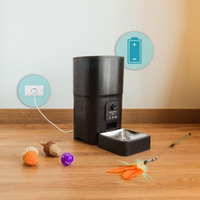 Cecotec Automatisk matare Pumba 6000 Purrfect Meal Smart Vision 6 L Svart rostfritt stål