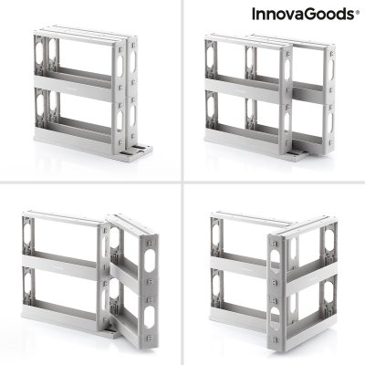 InnovaGoods Skjutbart och svängbart kryddställ Rispick Grå