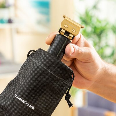 InnovaGoods Professionell uppladdningsbar hårtrimmer med tillbehör Triher Svart rostfritt stål