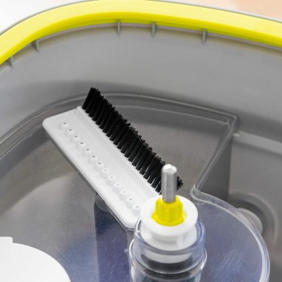InnovaGoods Självrengörande Roterande Mopp med Vattenavskiljande Hink Selimop Grå rostfritt stål