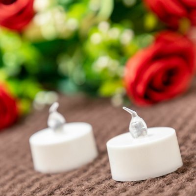 InnovaGoods Set med Värmeljus LED Romandle 12 antal Vit