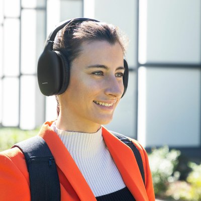 InnovaGoods Trådlöst Hopfällbart Headset Folbeat svart