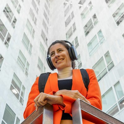 InnovaGoods Trådlöst Hopfällbart Headset Folbeat svart