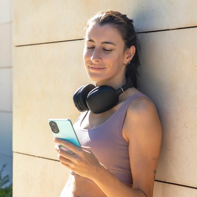 InnovaGoods Trådlöst Hopfällbart Headset Folbeat svart