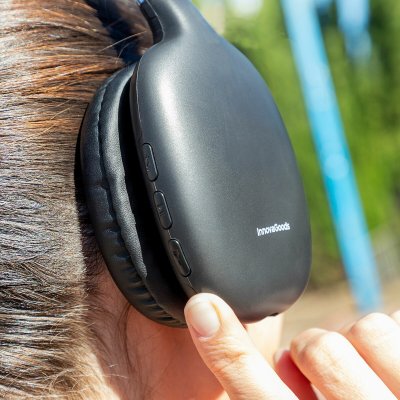 InnovaGoods Trådlöst Hopfällbart Headset Folbeat svart