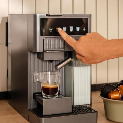 Cecotec Espressomaskin FreeStyle Latte T 1, 6L 20bar svart 4-i-1 kapslar/malet rostfritt stål