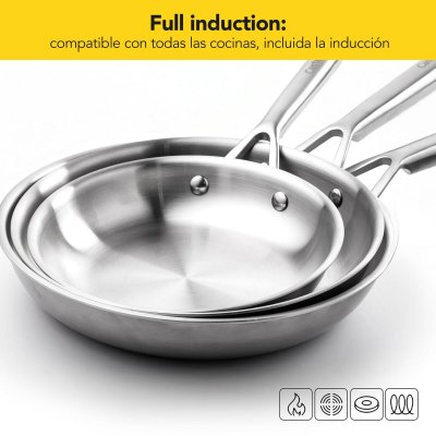 Castey Stekpanna E-S26 Grå Rostfritt stål Ø 26 cm