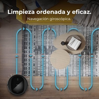 Cecotec Robotdammsugare Conga M20, 7000Pa, 160min, Wi-Fi, App, iTech Gyro, Svart