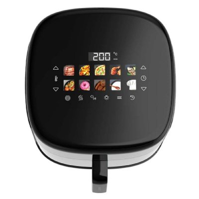 Cecotec Airfryer 8, 5L Cecofry&Grill Smokin'Prime 8500 2300W grill rök svart rostfritt stål