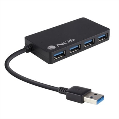 USB-HUB NGS IHUB 3.0 480 Mbps Svart