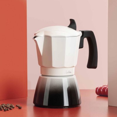 JATA Italiensk Kaffepanna HCAF2406 Kräm Aluminium 6 Koppar