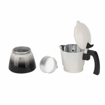JATA Italiensk Kaffepanna HCAF2406 Kräm Aluminium 6 Koppar