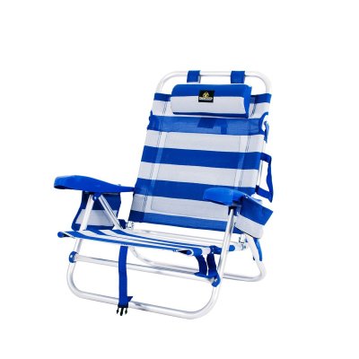 Strandstoel Blauw Wit 62 x 62 x 74 cm