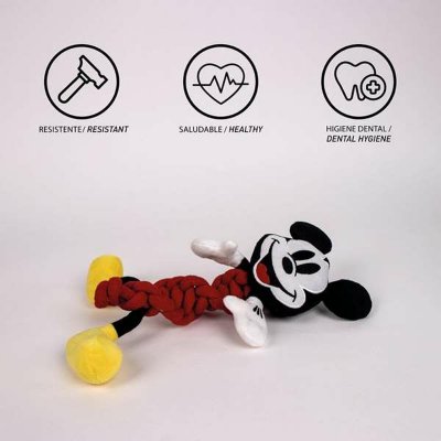 Mickey Mouse Tuggleksak för hundar Röd 11 x 27 9, 5 cm
