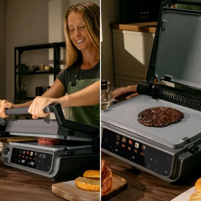 Cecotec Elektrisk Grill Rock'nGrill 2000 Smash PerfectCook 2000W rostfritt stål svart