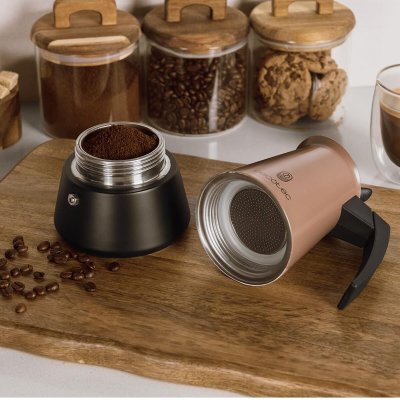 Cecotec Kaffebryggare italiensk rostfritt stål Piccolina 200 2 koppar 100ml grön droppstopp
