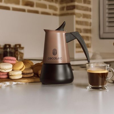 Cecotec Kaffebryggare Italiana Piccolina 200 Bronze 2 Koppar Rostfritt Stål Brons
