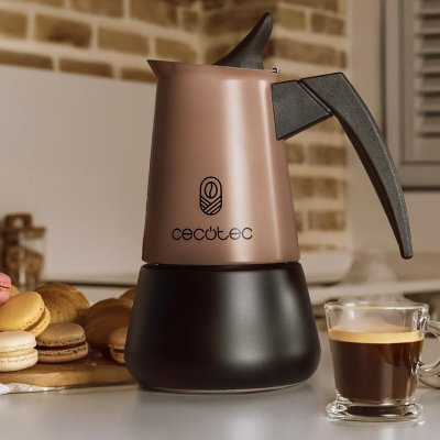Cecotec Kaffebryggare Italiana Piccolina 600 Bronze 10 koppar rostfritt stål