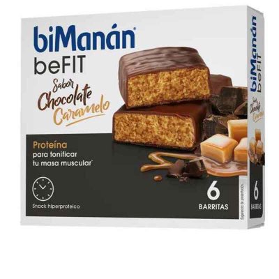 "Organisk bar Bimanan Be Fit Choklad Karamellfärgat Kosttillskott för matsmältning (6 uds)"