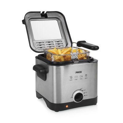 Princess Fritös 01. 182612. 001MINIFREIDORA Stål 1000 W 1, 5 L rostfritt rostfritt stål