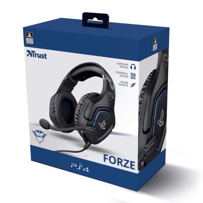 Trust Spelhörlurar med mikrofon GXT 488 Forze PS4 Svart Nylon