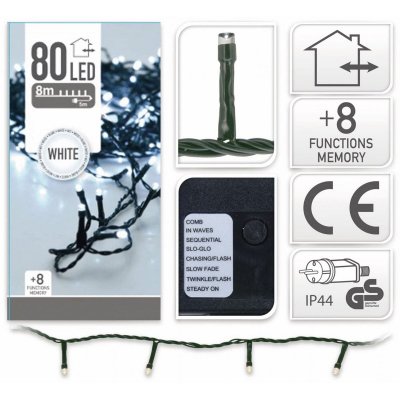 BigBuy Christmas LED-krans Vit LED (Renoverade A) Plast