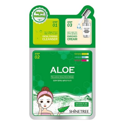 Fuktighetsgiver Ansiktsmaske Shinetree Aloe Vera (28 ml)