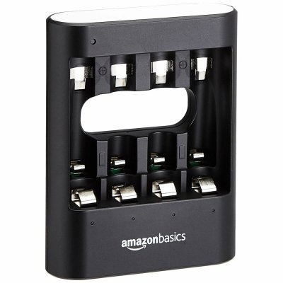 Batteriladdare Amazon Basics (Renoverade A+)