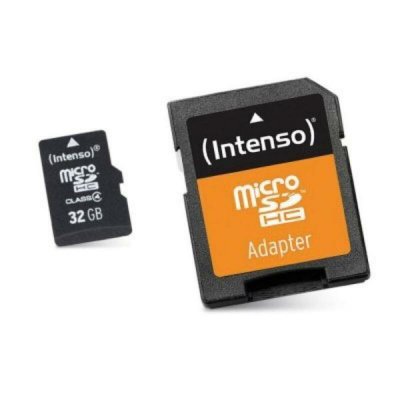 Micro-SD Minneskort med Adapter INTENSO 3413480 32 GB Klass 10