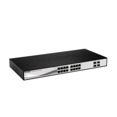 Brytare OR: Strömbrytare (if power/ light switch) D-Link DGS-1210-16 16 p 10 / 100 / 1000 Mbps 4 x SFP