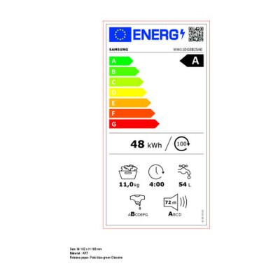 Samsung Tvättmaskin Samsung WW11DG5B25AEEC 60 cm 1400 rpm 11 Kg