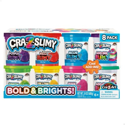 Cra-Z-Art Modellera Spel Bold&Brights (6 antal) Slime Plast