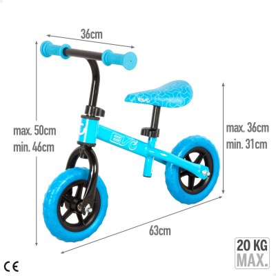 EVO Barncykel Blå Plast