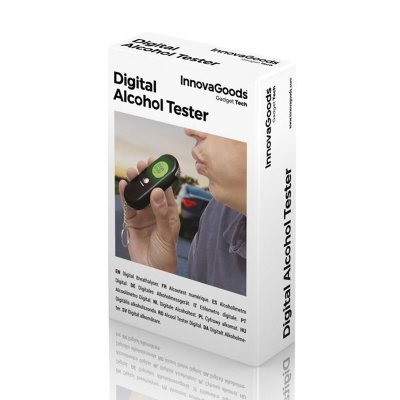 InnovaGoods Digital alkomätare Svart metall