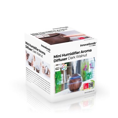 InnovaGoods Miniluftfuktare och doftspridare Dark Walnut Trä