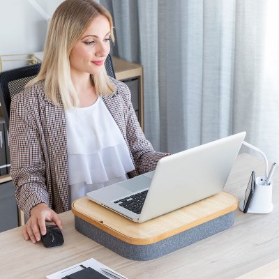 Transportabelt skrivbord för bärbara datorer med förvaringsfack Larage InnovaGoods