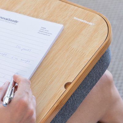 Transportabelt skrivbord för bärbara datorer med förvaringsfack Larage InnovaGoods