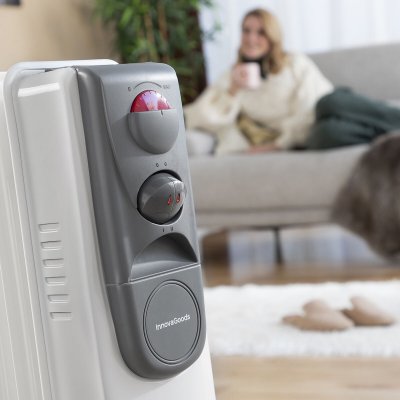 InnovaGoods Oljeelement Oileven 2500 W (11 ribbor) Vit Metall