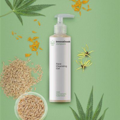 InnovaGoods Rengörande ansiktsgel CBD Zenpure 200 ml