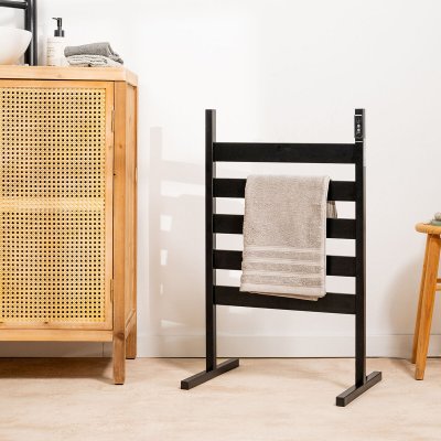 InnovaGoods Elektrisk handdukstork för vägg eller golv Towarck 5 Stänger Svart