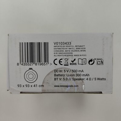 InnovaGoods Flytande trådlös högtalare med LED Floaker Blå Svart (Renoverade B) Silikon