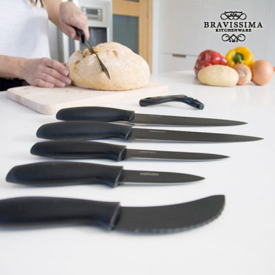 Bravissima Kitchen Bordskniv Set de 7 cuchillos Titanium
