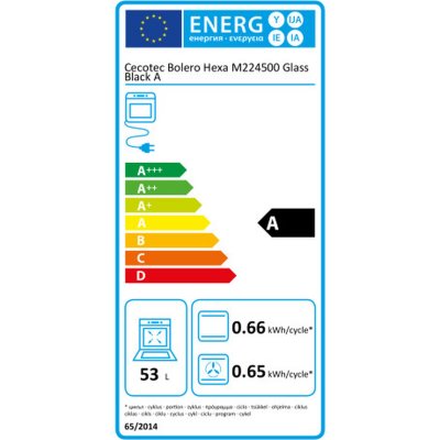 Cecotec Inbyggnadsspis M224500 2400 W 2500 2600 2100 2300 2200 Svart Glas