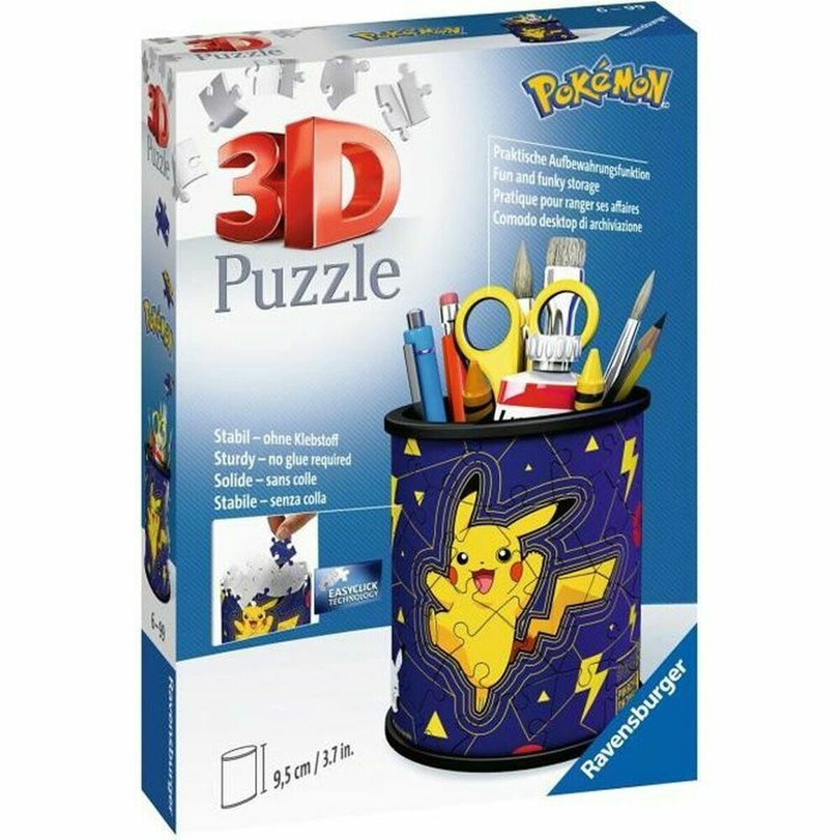 Ravensburger 3D-pussel Iceland: Kirkjuffellsfoss 54 Delar 3D Pennskrin blå plast