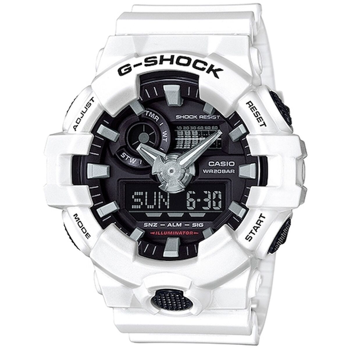 Casio G-Shock Herrklocka GA-700-7ADR (G742) Svart (Ø 53 mm) Glas